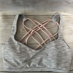 lululemon athletica Gray and Pink Sports Bra